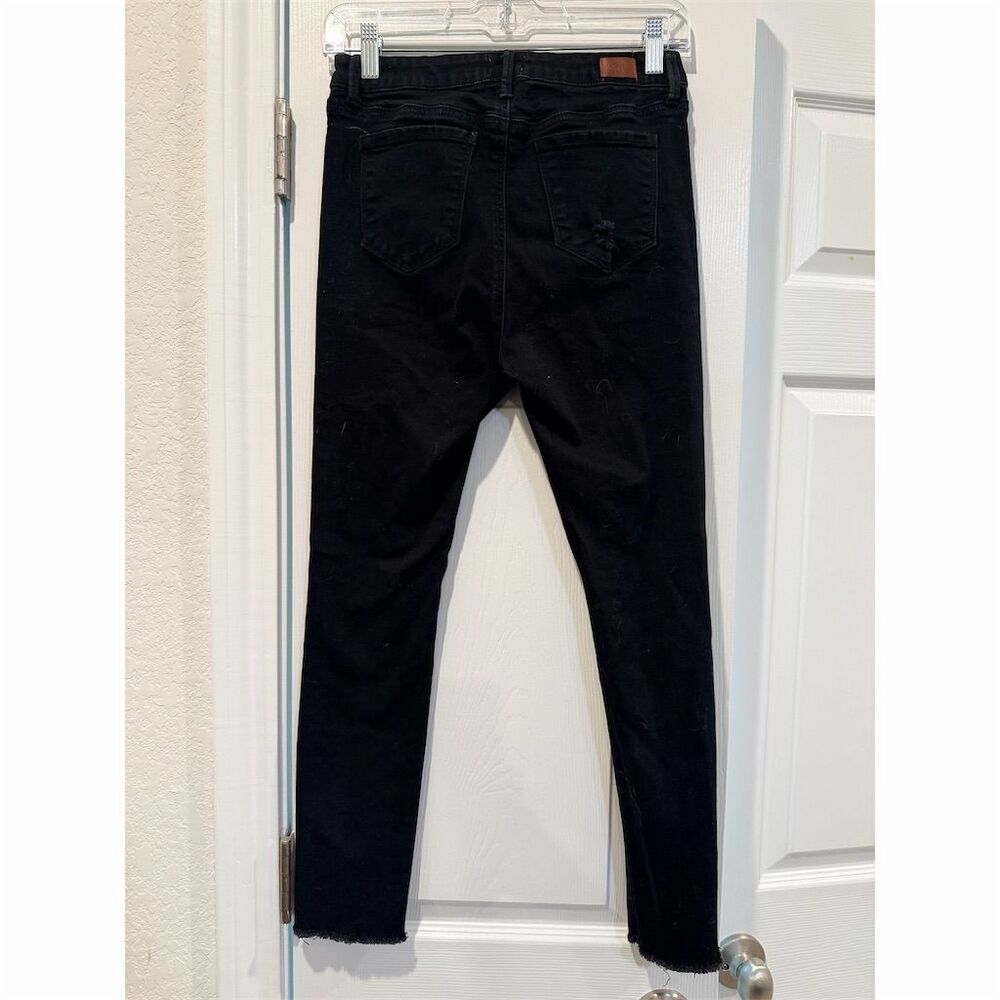 Simple Society Women's Black Distressed Skinny Jeans Size 7/28 - Picture 4 of 4